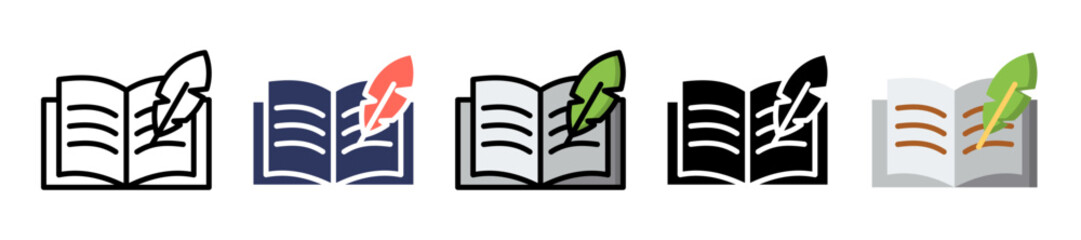 Literature Book multiple icon