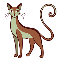 vector illustration of a cat