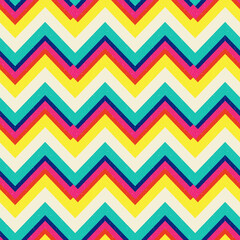 Fototapeta premium Retro risograph style seamless pattern