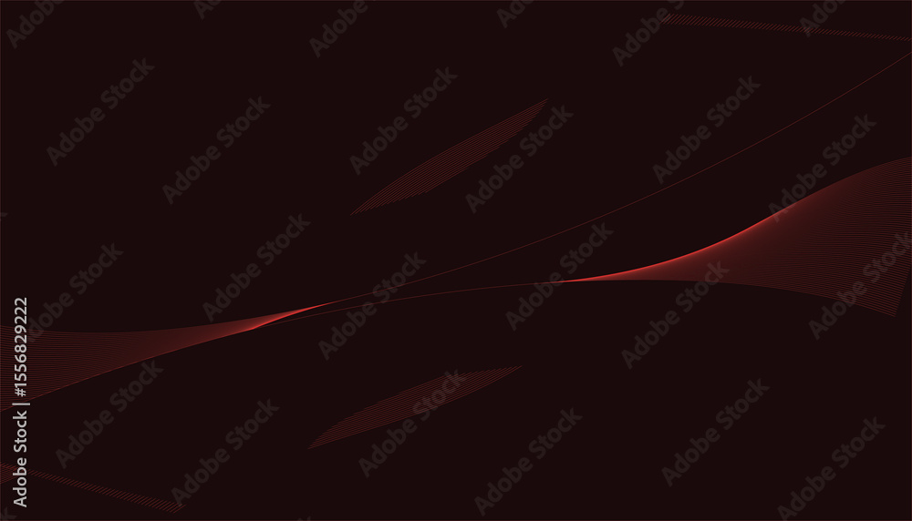 Poster abstract fiery red and black flowing lines create an energetic wave motion design for a dynamic back