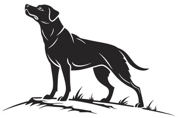 Silhouette of a Dog – Clean Vector Graphic
