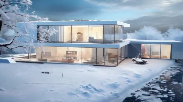Modern of bilding video, ai generative