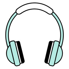 headphones icon on white background