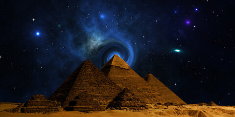 abstract background with pyramids