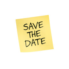Save the Date Important Reminder Sticky Note
