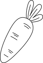 cute vegetable outline for kid activity printable