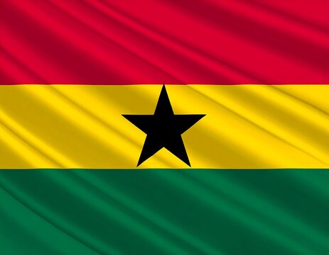 Waving Ghanaian flag (3)