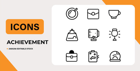 Minimalist Line Object Icons