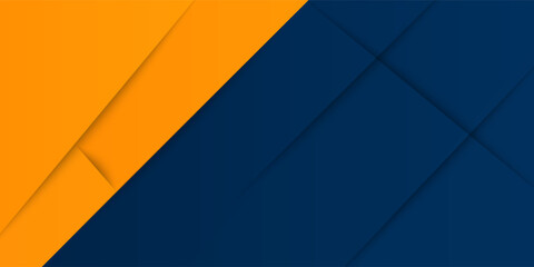 Abstract geometric dark blue and orange square theme overlap background for graphic design. Eps10 vector