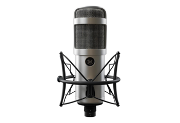 Studio microphone with professional design for recording, podcast, and broadcasting.
