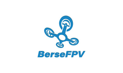 BerseFPV Drone logo design vector