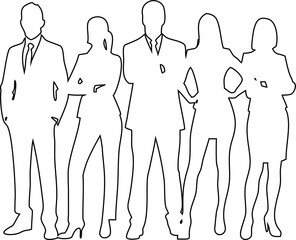 Man and woman outline icon vector set, minimal line art for UI, apps, web design, and gender identity symbols.