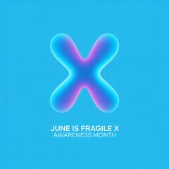 Obraz premium Fragile X Awareness Month Logo