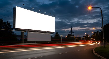 billboard blank for outdoor advertising poster or blank billboard for advertisement. 