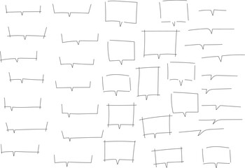 四角いフキダシセット