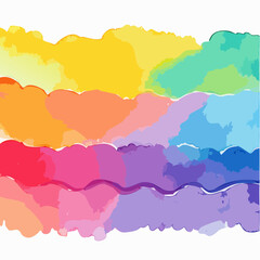 Obraz premium softly blended watercolor ombre gradients in dreamy tones for artistic and abstract backgrounds