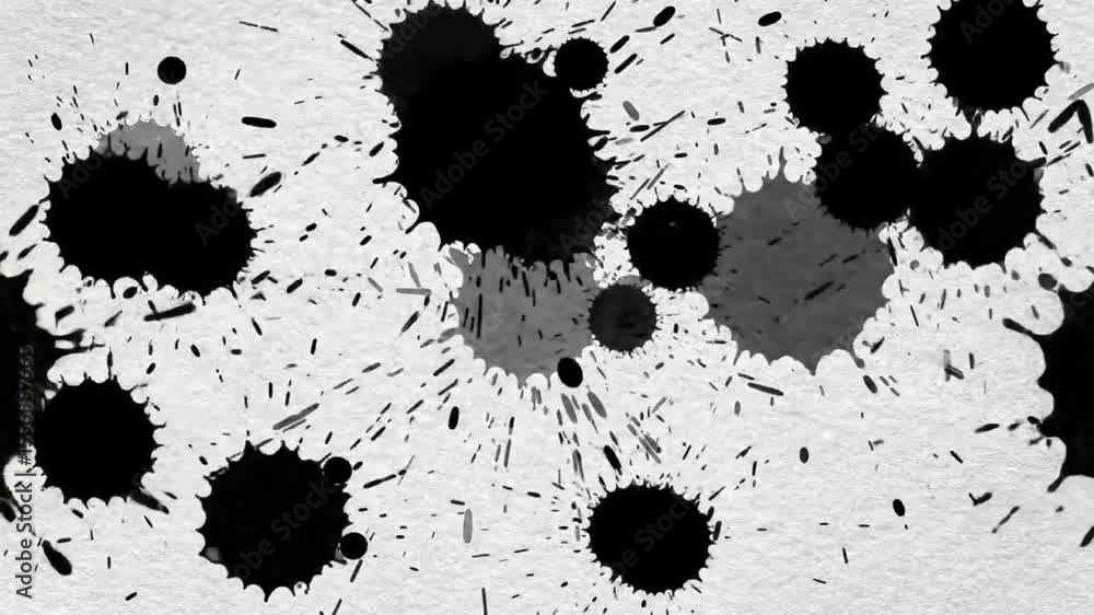 Poster abstract ink splatter backgrounds animation collection for creative design projects