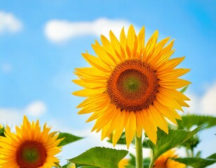 元気なひまわり