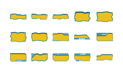 Futuristic Textbox Graphic Pack