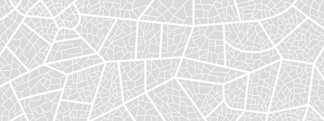 City map background. Top view. Streets and roads map of town. Monochrome grey and white. Urban plan
