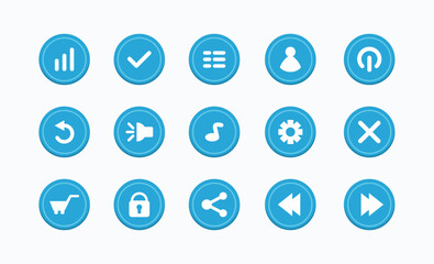 Game UI Button Graphic Pack