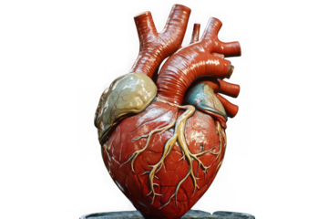 Detailed Anatomical Model of a Human Heart Vessels, Chambers, and Structure