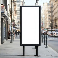 Blank City Street Billboard Mockup. (1)