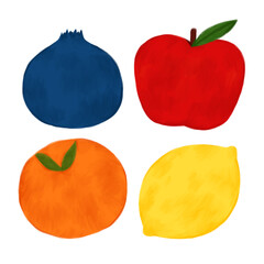 sets of fruit illustrations