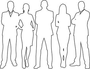  Man and woman line art vector, perfect for a minimalist user interface and modern branding.