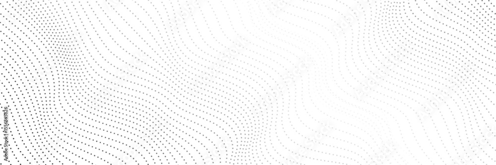 Aufkleber wave 3d. wave of particles. futuristic point wave. design for poster. technology vector background.