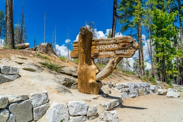 Sequoia National Forest Boundary Sign