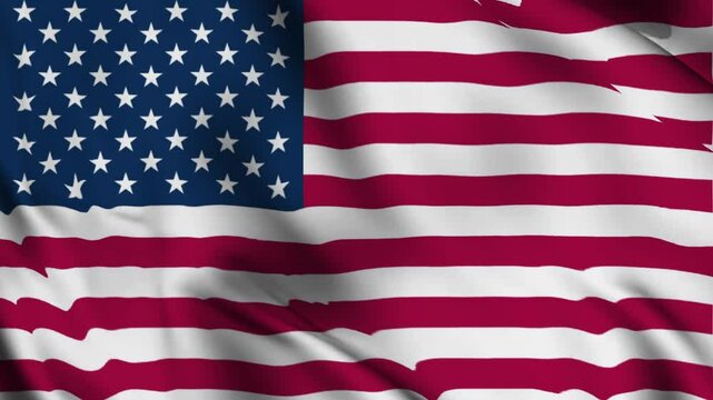 Waving United States flag. Suitable for patriotic designs, Fourth of July promotions, American pride graphics, and national holiday celebrations.