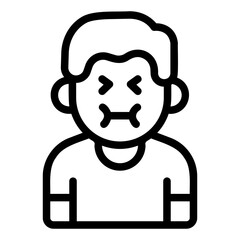 nausea Line Icon