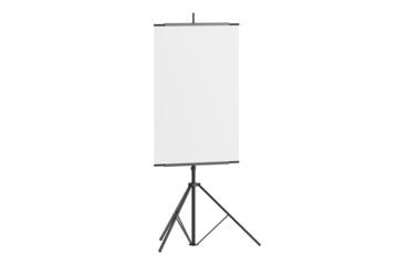 easel with blank canvas