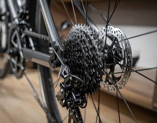 Close-up bicycle rear cassette (1)