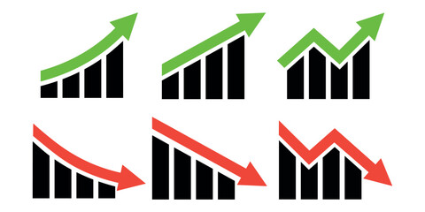 up and down bar chart collection