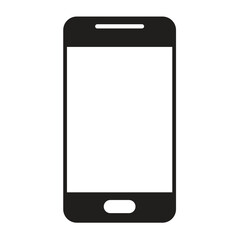 Smartphone Realistic Mockup White Display. Mobile Phone Vector With Buttons. Modern Phone Device Template Vector Illustration