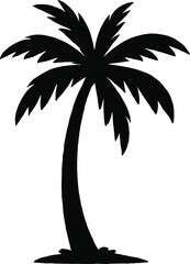Vector Silhouette Plum Tree Design