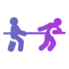 tug of war Gradient icon