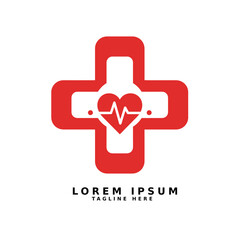 Red Medical Cross Vector Logo