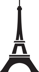 Obraz premium eiffel tower silhouette vector