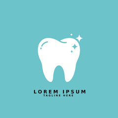 Sparkling tooth dental logo