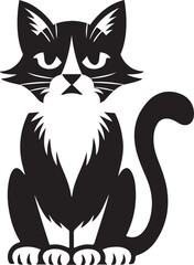 Obraz premium cat silhouette vector