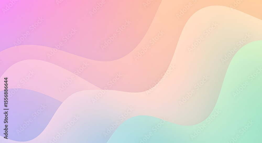 Poster abstract colorful wave vector illustration with a vibrant rainbow pattern for modern design