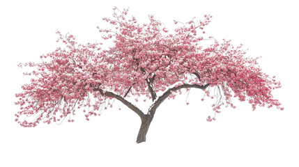 Snow blossom tree, Transparent background, PNG file