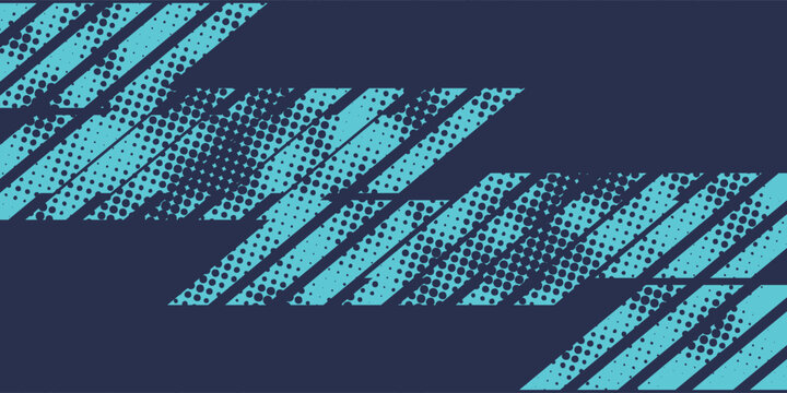 Abstract blue banner design vector, dynamic sporty horizontal background template for media promotion or web banner, modern