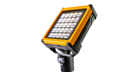 Solar-powered calculator for students, Transparent background, PNG file