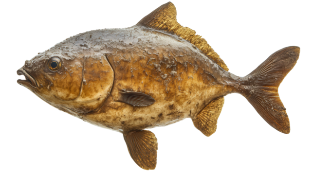 Sunfish with large rounded body, Transparent background, PNG file