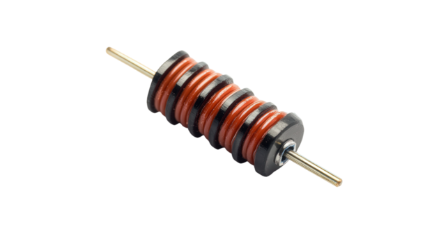 Temperature-sensitive resistor component, Transparent background, PNG file