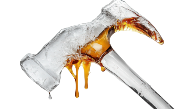 Transparent claw hammer design, Transparent background, PNG file